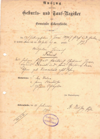  Taufregister Wilhelm Daniel 